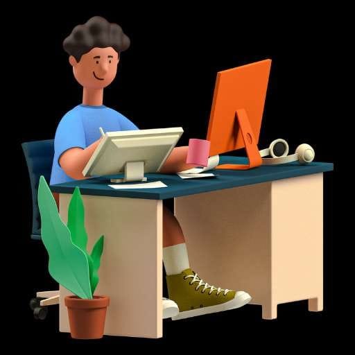 aluno estudando curso profissional digital