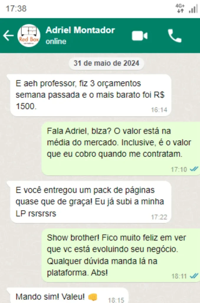 depoimento do adriel montador de moveis